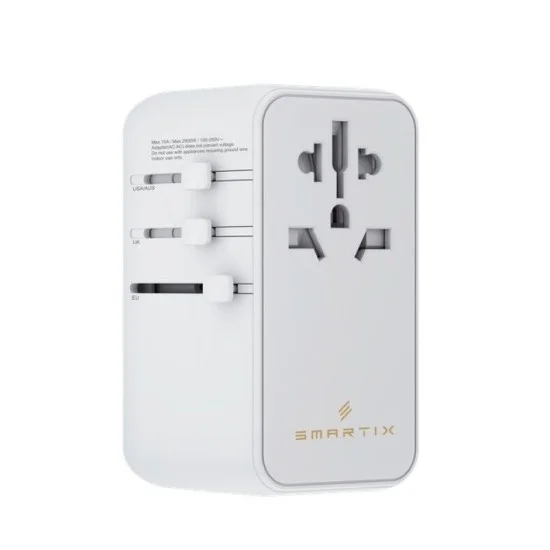 Smartix Premium International Travel Adaptor 100W - White
